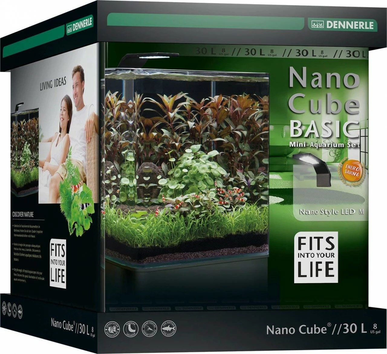 Dennerle Nano Cube Aquarium - STYLE LED - Basic 1 Dennerle Nano Cube Aquarium - STYLE LED - Basic