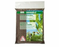 Dennerle Crystal Quartz Gravel Dark Brown - 10 Kg